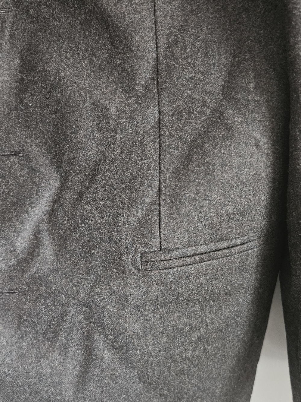Men's Tailored Charcoal Wool Sport Coat Blazer - Picture 3 of 8
